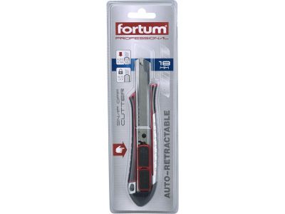 Fortum 4780022 nôž odlamovací 18mm s automatickým zasúvaním